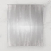 Crystal Snowflake Winter Wedding Gevouwen Plaats K Plaatskaartje (Binnenkant ongevouwen)