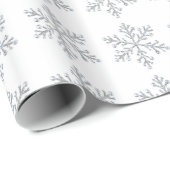 Crystal Snowflake Wrapping Paper - white Cadeaupapier (Rol Hoek)