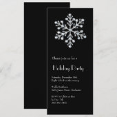 Crystal Snowflake (zwart) Kaart (Voorkant / Achterkant)