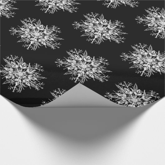 Crystal Snowflakes Cadeaupapier (Hoek)