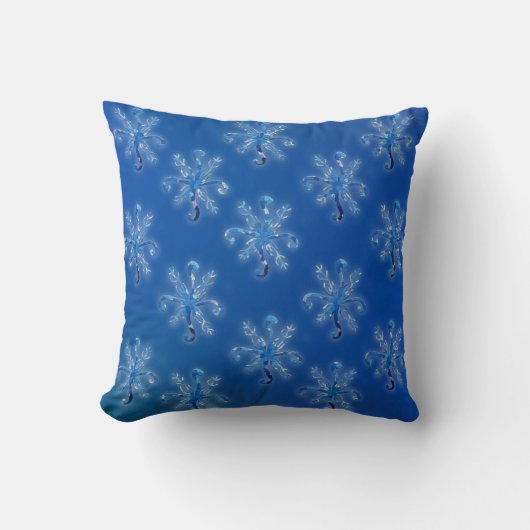 Crystal Snowflakes Kussen (Voorkant)