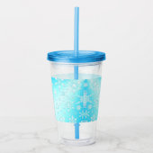 Crystal Snowflakes Pattern Acryl Drinkbeker (Voorkant)
