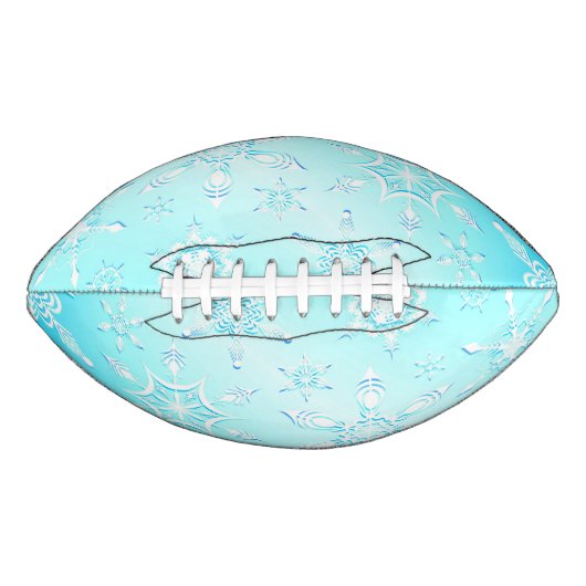 Crystal Snowflakes Pattern American Football (Voorkant)