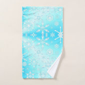 Crystal Snowflakes Pattern Bad Handdoek (Handdoek)