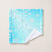 Crystal Snowflakes Pattern Bad Handdoek (Wasdoekje)