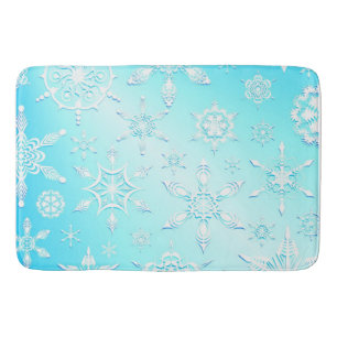 Crystal Snowflakes Pattern Badmat