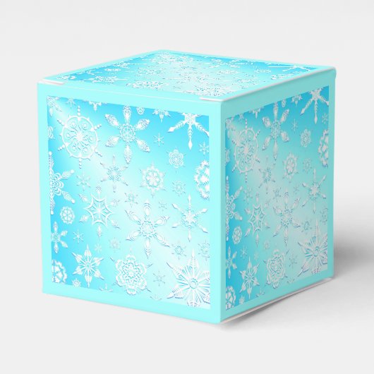 Crystal Snowflakes Pattern Bedankdoosjes (Voorkant Zijde)