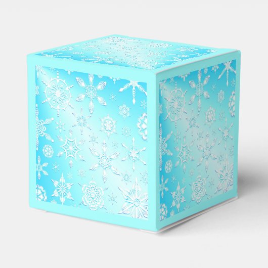 Crystal Snowflakes Pattern Bedankdoosjes (Achterkant)