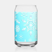 Crystal Snowflakes Pattern Blikvorm Glas (Voorkant)