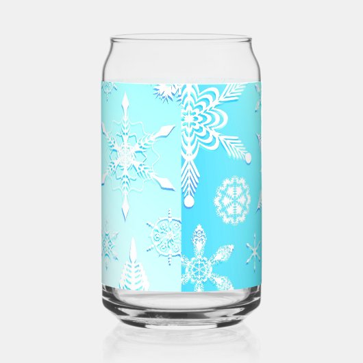 Crystal Snowflakes Pattern Blikvorm Glas (Rechts)