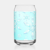 Crystal Snowflakes Pattern Blikvorm Glas (Links)