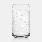 Crystal Snowflakes Pattern Blikvorm Glas (Links)