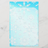 Crystal Snowflakes Pattern Briefpapier (Voorkant)