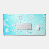 Crystal Snowflakes Pattern Bureaumat (Keyboard & Muis)