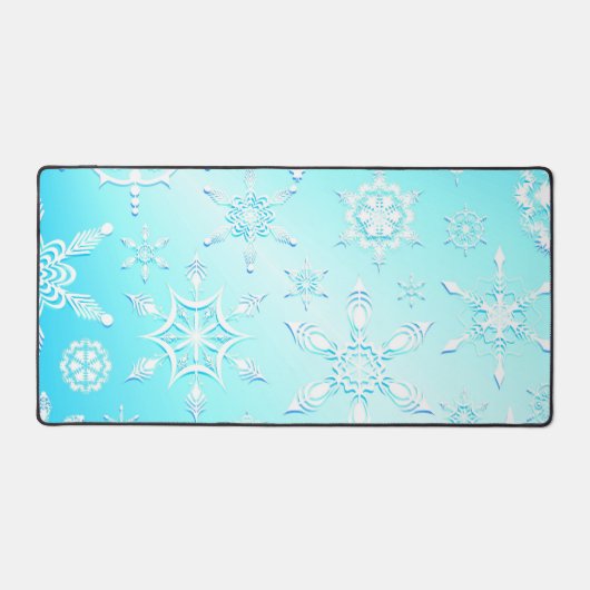 Crystal Snowflakes Pattern Bureaumat (Voorkant)