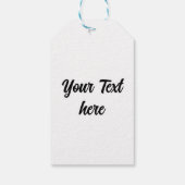 Crystal Snowflakes Pattern Cadeaulabel (Achterkant)