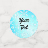 Crystal Snowflakes Pattern Confetti (Kleine voorkant)