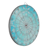 Crystal Snowflakes Pattern Dartbord (Voorkant Links)
