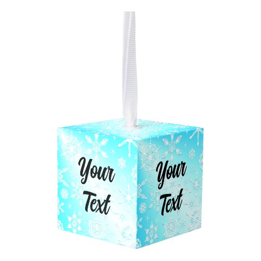 Crystal Snowflakes Pattern Decoratie (Achter hoekig)