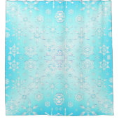 Crystal Snowflakes Pattern Douchegordijn (Voorkant)