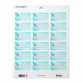 Crystal Snowflakes Pattern Etiket (Full Sheet)