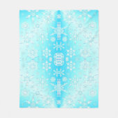 Crystal Snowflakes Pattern Fleece Deken (Voorkant)