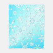 Crystal Snowflakes Pattern Fleece Deken (Voorkant)