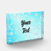 Crystal Snowflakes Pattern Fotoblokken (Links)