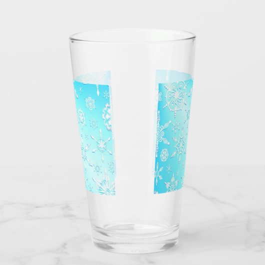 Crystal Snowflakes Pattern Glas (Links)
