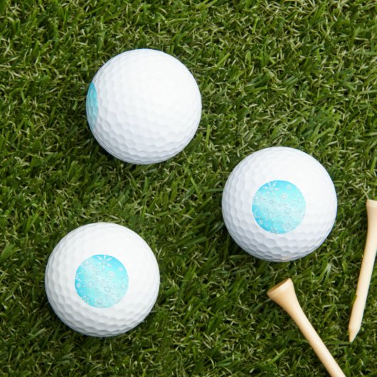 Crystal Snowflakes Pattern Golfballen (Insitu Gras)