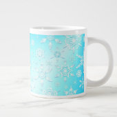 Crystal Snowflakes Pattern Grote Koffiekop (Rechts)