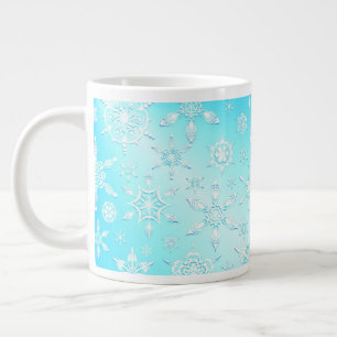 Crystal Snowflakes Pattern Grote Koffiekop