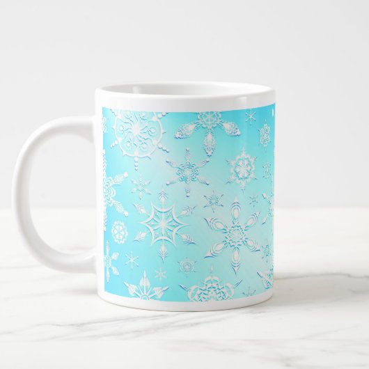 Crystal Snowflakes Pattern Grote Koffiekop (Links)