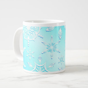 Crystal Snowflakes Pattern Grote Koffiekop