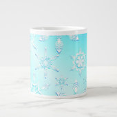 Crystal Snowflakes Pattern Grote Koffiekop (Voorkant)