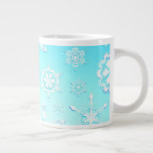 Crystal Snowflakes Pattern Grote Koffiekop (Rechts)