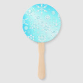 Crystal Snowflakes Pattern Handwaaier (Achterkant)
