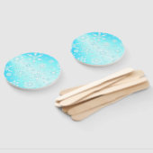 Crystal Snowflakes Pattern Handwaaier (Niet-gemonteerd)