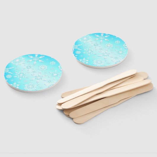 Crystal Snowflakes Pattern Handwaaier (Niet-gemonteerd)