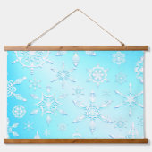 Crystal Snowflakes Pattern Hangend Wandkleed (Voorkant)