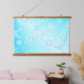 Crystal Snowflakes Pattern Hangend Wandkleed (Slaapkamer)