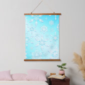Crystal Snowflakes Pattern Hangend Wandkleed (Slaapkamer)