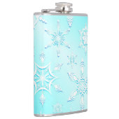 Crystal Snowflakes Pattern Heupfles (Rechts)