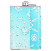 Crystal Snowflakes Pattern Heupfles (Achterkant)