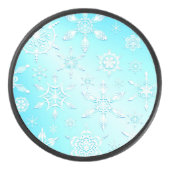 Crystal Snowflakes Pattern Hockey Puck (Voorkant)