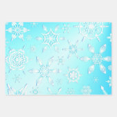 Crystal Snowflakes Pattern Inpakpapier Vel (Voorkant)