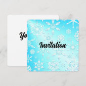 Crystal Snowflakes Pattern Kaart (Voorkant / Achterkant)