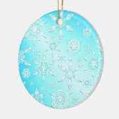 Crystal Snowflakes Pattern Keramisch Ornament (Links)