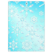 Crystal Snowflakes Pattern Klembord (Achterkant)
