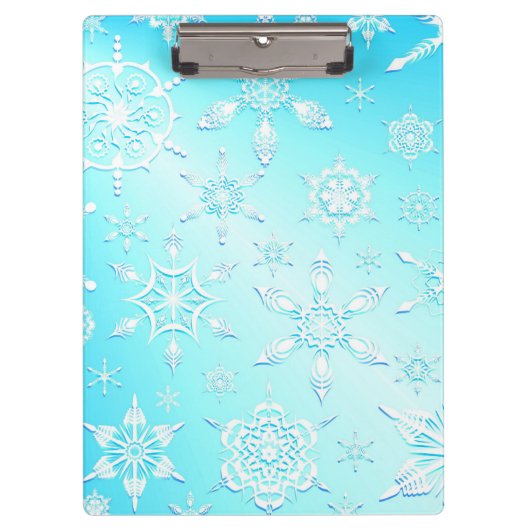 Crystal Snowflakes Pattern Klembord (Voorkant)